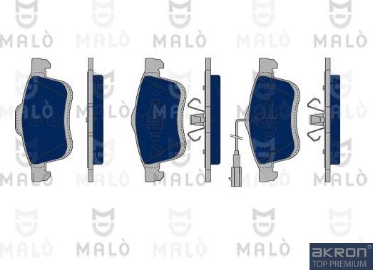 AKRON-MALÒ 1050272 - Гальмівні колодки, дискові гальма autocars.com.ua