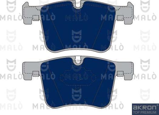 AKRON-MALÒ 1050286 - Гальмівні колодки, дискові гальма autocars.com.ua