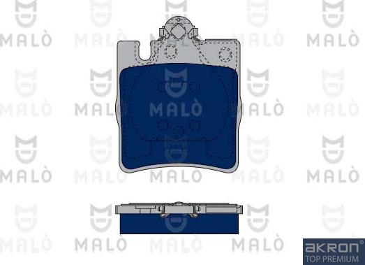 AKRON-MALÒ 1050292 - Гальмівні колодки, дискові гальма autocars.com.ua