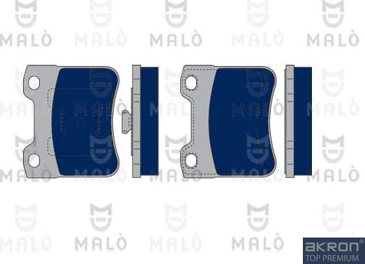 AKRON-MALÒ 1050293 - Гальмівні колодки, дискові гальма autocars.com.ua