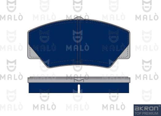AKRON-MALÒ 1050298 - Гальмівні колодки, дискові гальма autocars.com.ua