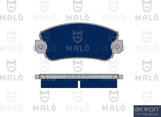 AKRON-MALÒ 1050305 - Гальмівні колодки, дискові гальма autocars.com.ua