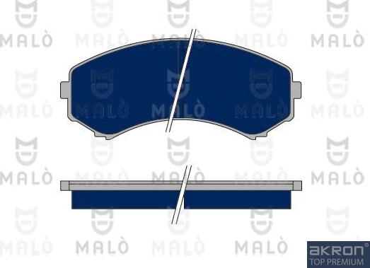 AKRON-MALÒ 1050312 - Гальмівні колодки, дискові гальма autocars.com.ua