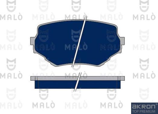 AKRON-MALÒ 1050320 - Гальмівні колодки, дискові гальма autocars.com.ua