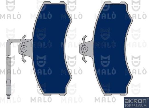 AKRON-MALÒ 1050336 - Гальмівні колодки, дискові гальма autocars.com.ua