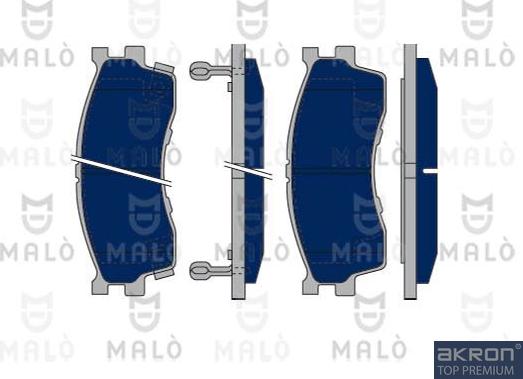 AKRON-MALÒ 1050347 - Гальмівні колодки, дискові гальма autocars.com.ua