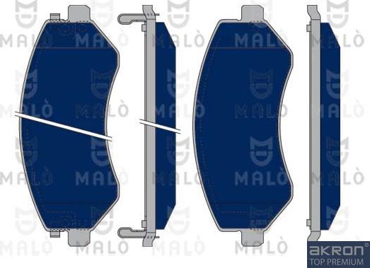 AKRON-MALÒ 1050352 - Гальмівні колодки, дискові гальма autocars.com.ua