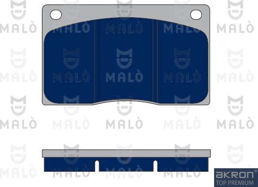 AKRON-MALÒ 1050365 - Гальмівні колодки, дискові гальма autocars.com.ua
