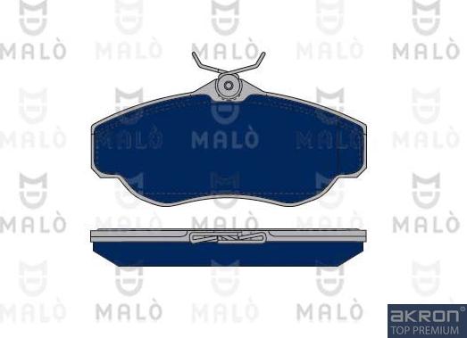 AKRON-MALÒ 1050373 - Гальмівні колодки, дискові гальма autocars.com.ua