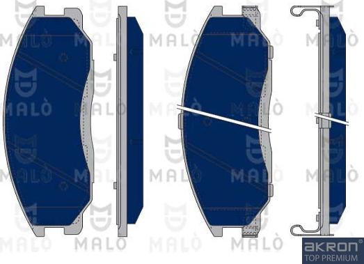 AKRON-MALÒ 1050397 - Гальмівні колодки, дискові гальма autocars.com.ua