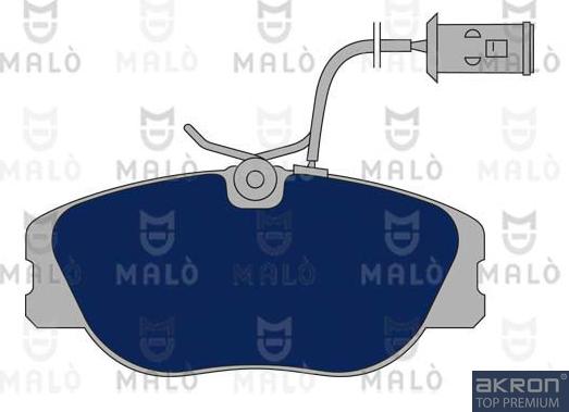 AKRON-MALÒ 1050408 - Гальмівні колодки, дискові гальма autocars.com.ua