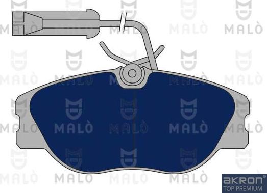 AKRON-MALÒ 1050411 - Гальмівні колодки, дискові гальма autocars.com.ua