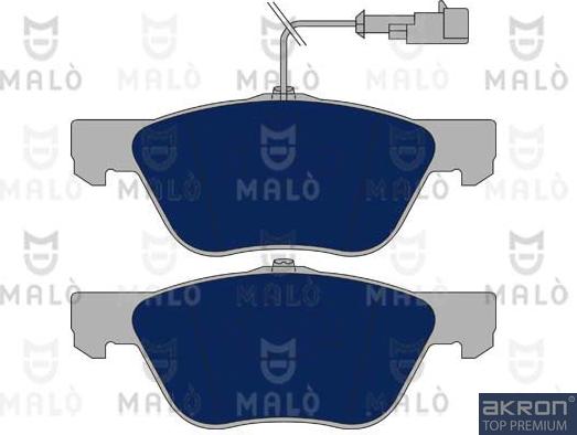 AKRON-MALÒ 1050413 - Гальмівні колодки, дискові гальма autocars.com.ua