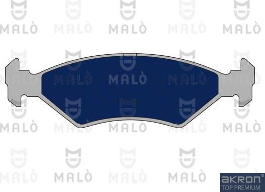 AKRON-MALÒ 1050517 - Гальмівні колодки, дискові гальма autocars.com.ua
