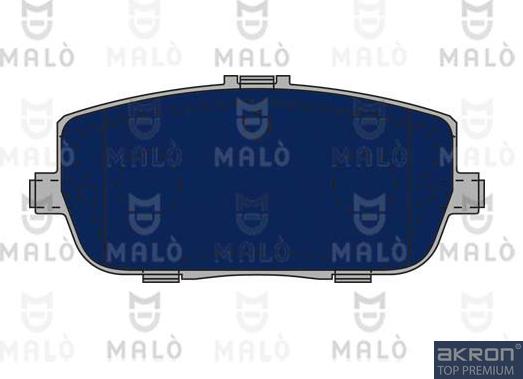 AKRON-MALÒ 1050598 - Гальмівні колодки, дискові гальма autocars.com.ua