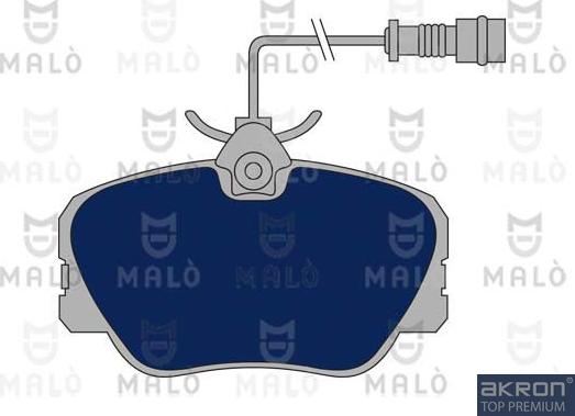 AKRON-MALÒ 1050607 - Гальмівні колодки, дискові гальма autocars.com.ua