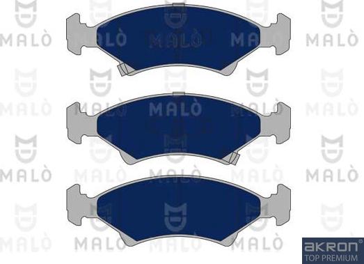 AKRON-MALÒ 1050628 - Гальмівні колодки, дискові гальма autocars.com.ua