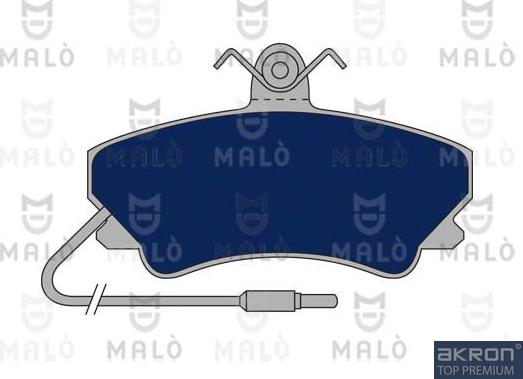 AKRON-MALÒ 1050670 - Гальмівні колодки, дискові гальма autocars.com.ua