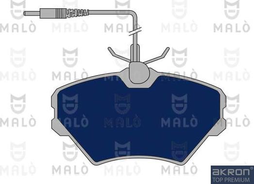 AKRON-MALÒ 1050672 - Гальмівні колодки, дискові гальма autocars.com.ua