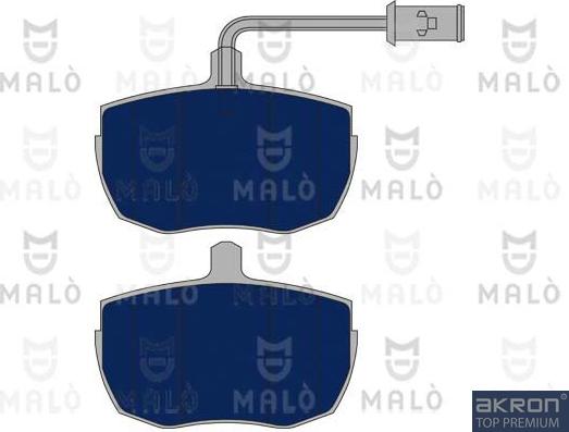 AKRON-MALÒ 1050685 - Гальмівні колодки, дискові гальма autocars.com.ua
