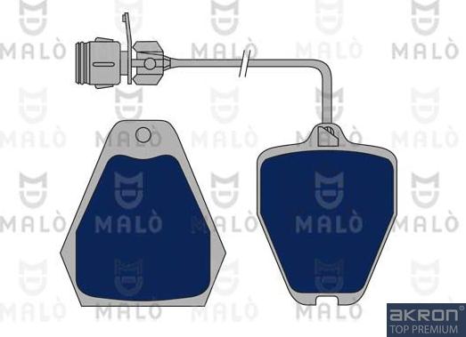 AKRON-MALÒ 1050768 - Гальмівні колодки, дискові гальма autocars.com.ua
