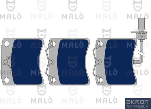 AKRON-MALÒ 1050770 - Гальмівні колодки, дискові гальма autocars.com.ua