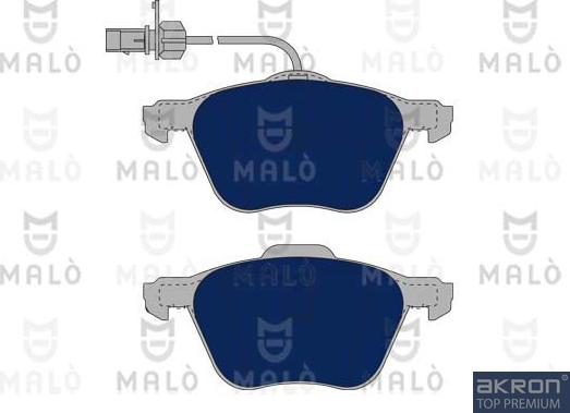 AKRON-MALÒ 1050773 - Гальмівні колодки, дискові гальма autocars.com.ua