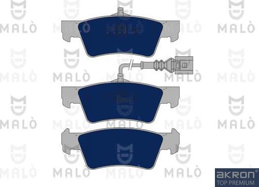 AKRON-MALÒ 1050779 - Гальмівні колодки, дискові гальма autocars.com.ua