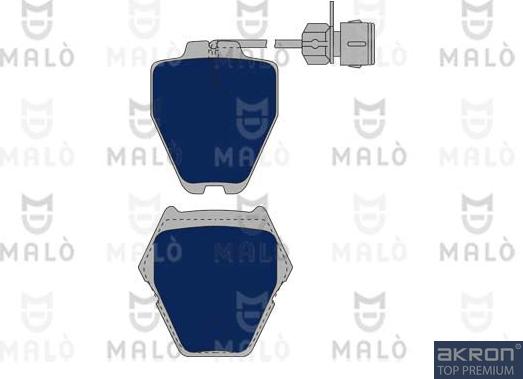 AKRON-MALÒ 1050782 - Гальмівні колодки, дискові гальма autocars.com.ua