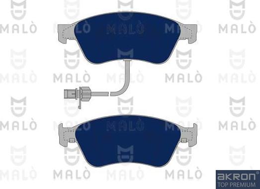 AKRON-MALÒ 1050783 - Гальмівні колодки, дискові гальма autocars.com.ua