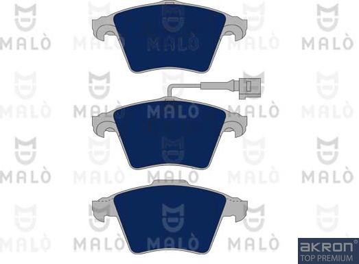 AKRON-MALÒ 1050786 - Гальмівні колодки, дискові гальма autocars.com.ua