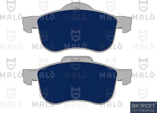 AKRON-MALÒ 1050802 - Гальмівні колодки, дискові гальма autocars.com.ua