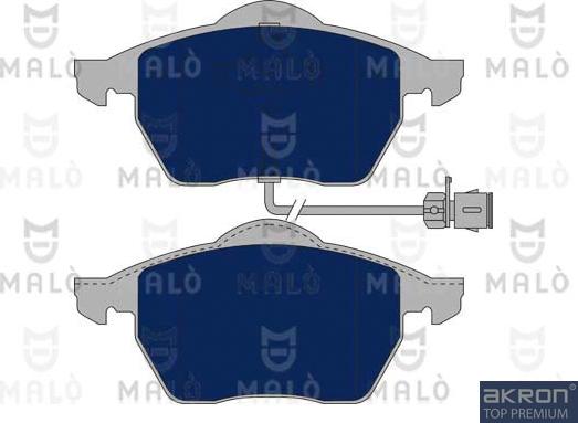 AKRON-MALÒ 1050864 - Гальмівні колодки, дискові гальма autocars.com.ua