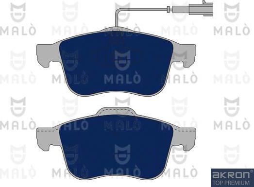 AKRON-MALÒ 1050866 - Гальмівні колодки, дискові гальма autocars.com.ua