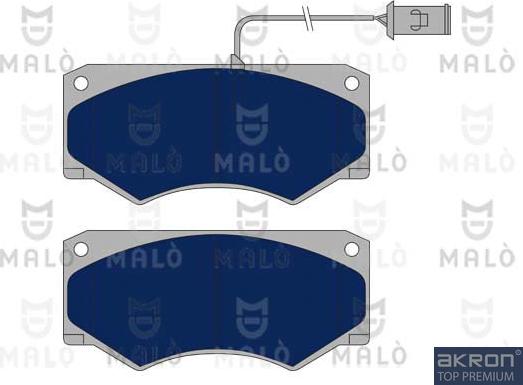 AKRON-MALÒ 1050909 - Гальмівні колодки, дискові гальма autocars.com.ua