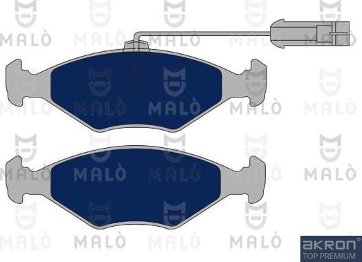 AKRON-MALÒ 1050917 - Гальмівні колодки, дискові гальма autocars.com.ua