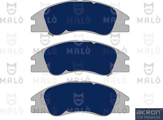 AKRON-MALÒ 1050972 - Гальмівні колодки, дискові гальма autocars.com.ua