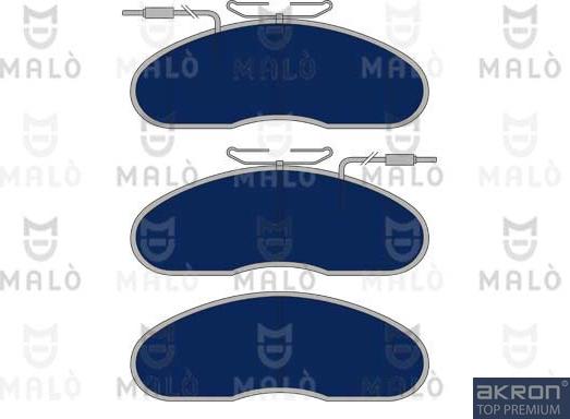 AKRON-MALÒ 1050985 - Гальмівні колодки, дискові гальма autocars.com.ua