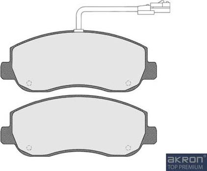 AKRON-MALÒ 1050993 - Гальмівні колодки, дискові гальма autocars.com.ua