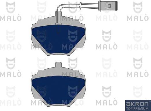 AKRON-MALÒ 1050996 - Гальмівні колодки, дискові гальма autocars.com.ua