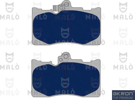 AKRON-MALÒ 1051008 - Гальмівні колодки, дискові гальма autocars.com.ua