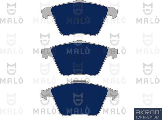 AKRON-MALÒ 1051040 - Гальмівні колодки, дискові гальма autocars.com.ua