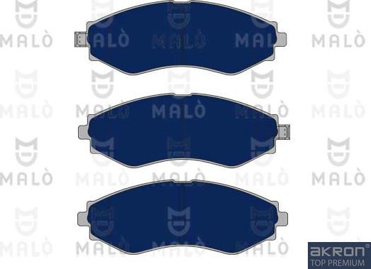 AKRON-MALÒ 1051042 - Гальмівні колодки, дискові гальма autocars.com.ua