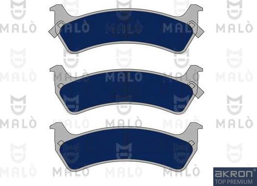 AKRON-MALÒ 1051067 - Гальмівні колодки, дискові гальма autocars.com.ua
