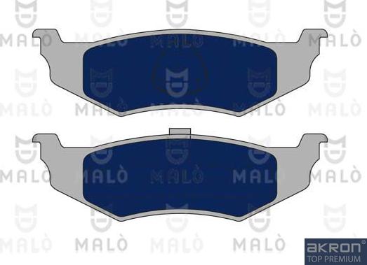 AKRON-MALÒ 1051070 - Гальмівні колодки, дискові гальма autocars.com.ua