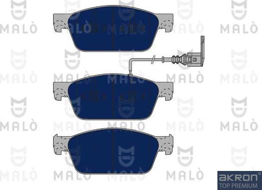 AKRON-MALÒ 1051083 - Гальмівні колодки, дискові гальма autocars.com.ua