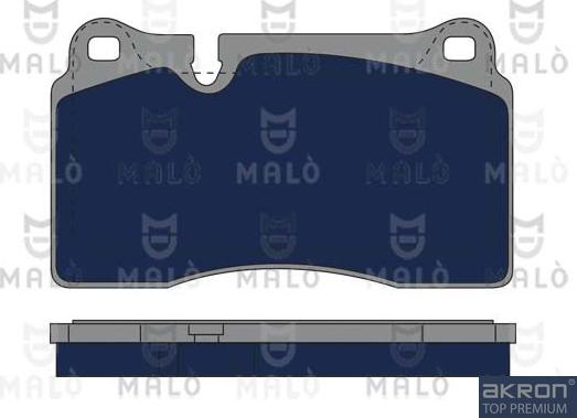 AKRON-MALÒ 1051089 - Гальмівні колодки, дискові гальма autocars.com.ua