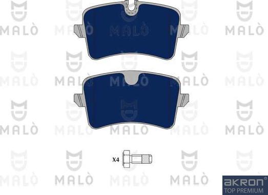 AKRON-MALÒ 1051092 - Гальмівні колодки, дискові гальма autocars.com.ua