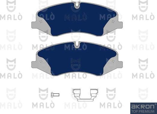 AKRON-MALÒ 1051106 - Гальмівні колодки, дискові гальма autocars.com.ua