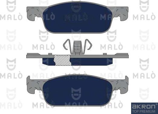 AKRON-MALÒ 1051172 - Гальмівні колодки, дискові гальма autocars.com.ua